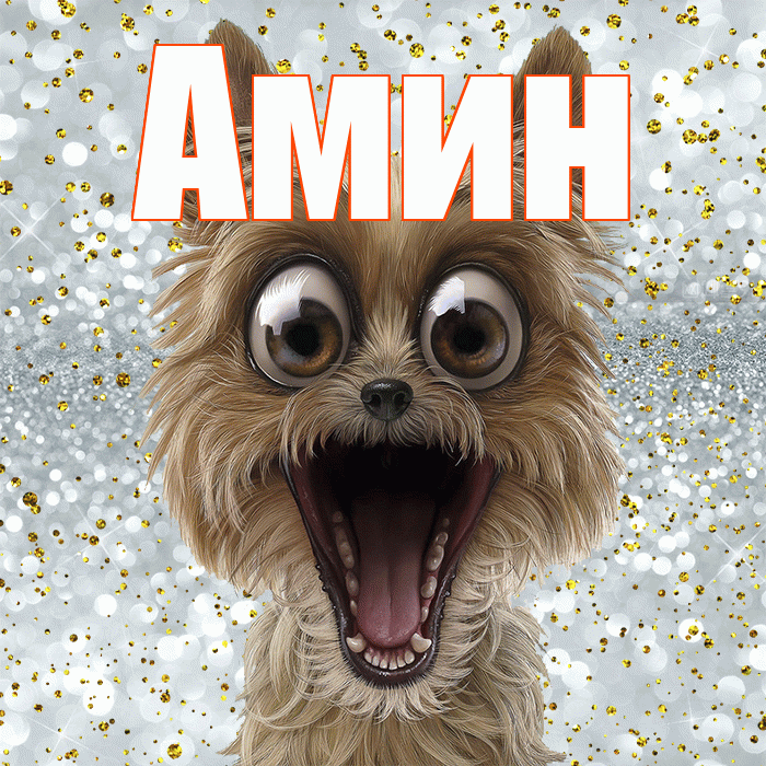 Амин! Улыбнись! Красивая открытка Амину!