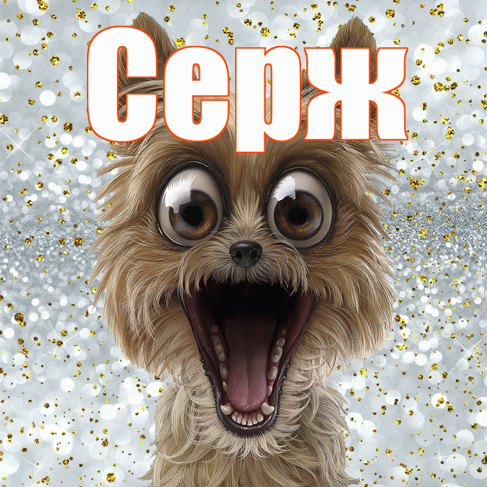 Серж! Улыбнись! Красивая открытка !