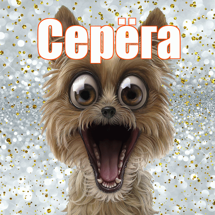 Серёга! Улыбнись! Красивая открытка !