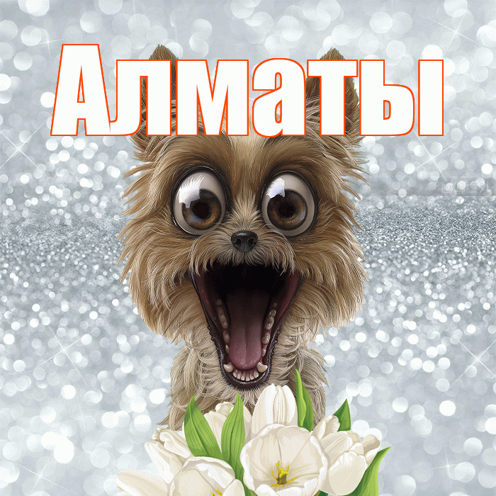 Алматы! Хорошего дня! Красивая открытка Алматы!