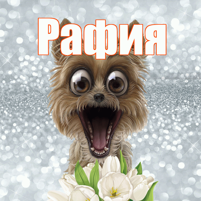 Рафия! Хорошего дня! Красивая открытка Рафие!