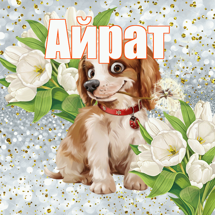Айрат! Хорошего настроения! Красивая открытка Айрату!