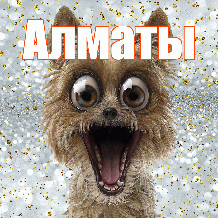 Алматы! Хорошего настроения! Красивая открытка Алматы!