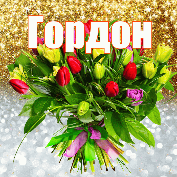 Гордон! Хорошего настроения! Красивая открытка Гордону!