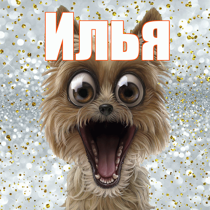 Илья! Хорошего настроения! Красивая открытка Илье!