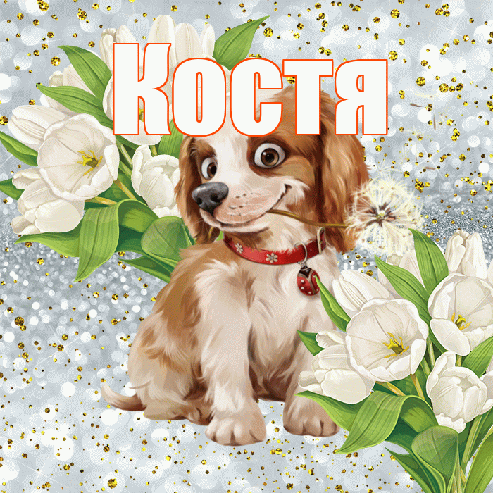 Костя! Хорошего настроения! Красивая открытка Косте!