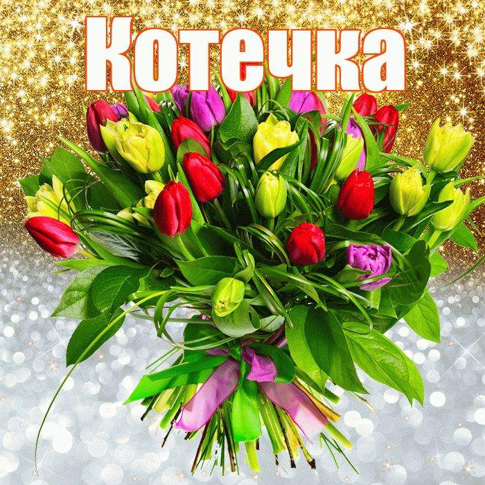 Котечка! Хорошего настроения! Красивая открытка !