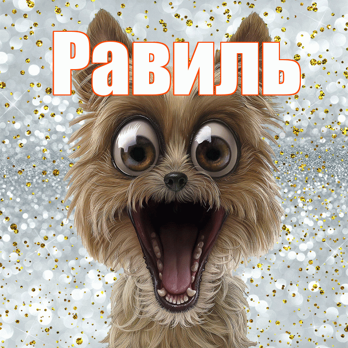 Равиль! Хорошего настроения! Красивая открытка Равилю!