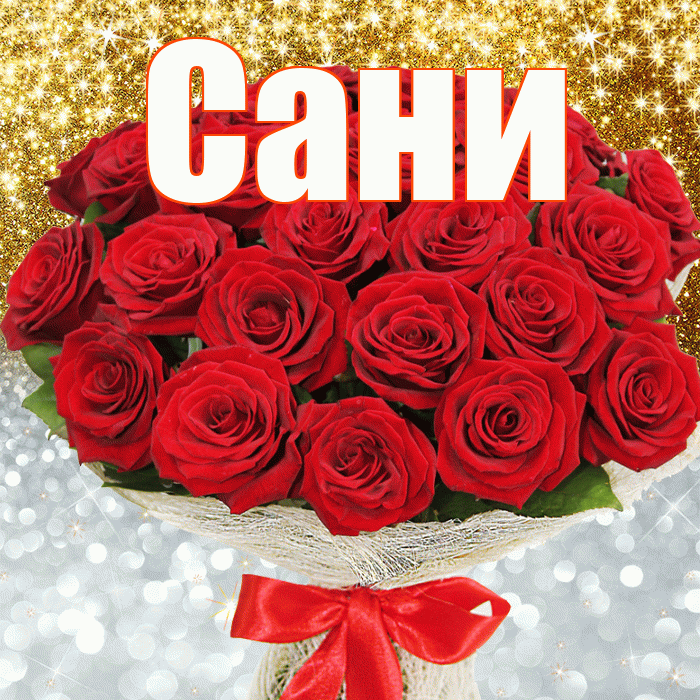 Сани! Хорошего настроения! Красивая открытка !