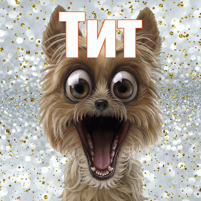 Тит! Хорошего настроения! Красивая открытка Титу!