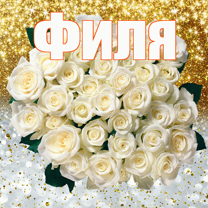 Филя! Хорошего настроения! Красивая открытка Филе!