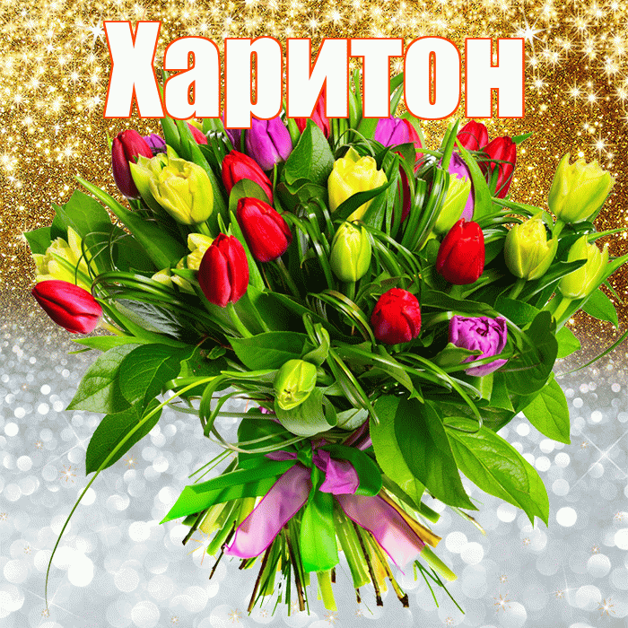 Харитон! Хорошего настроения! Красивая открытка Харитону!