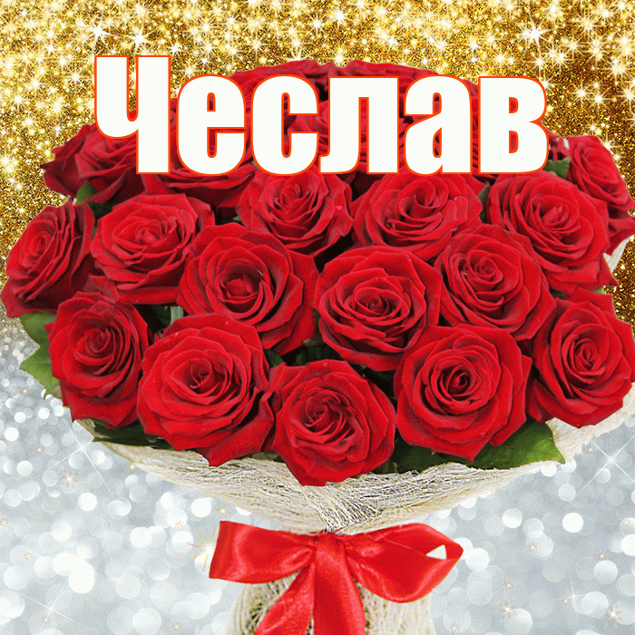 Чеслав! Хорошего настроения! Красивая открытка Чеславу!