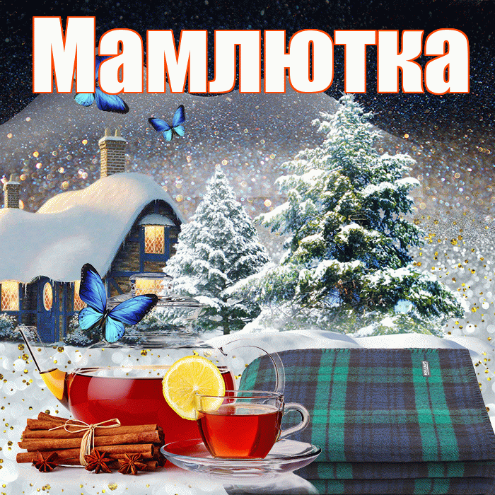Мамлютка! Чудесного зимнего вечера! Красивая открытка Мамлютке!