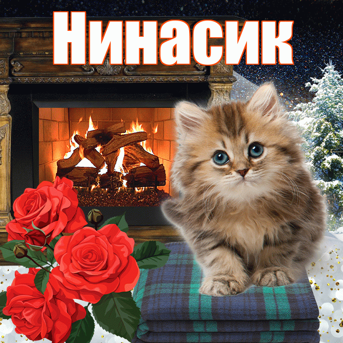 Нинасик! Чудесного зимнего вечера! Красивая открытка !