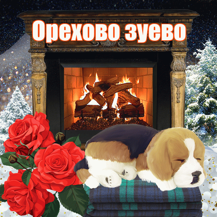 Орехово зуево! Чудесного зимнего вечера! Красивая открытка !