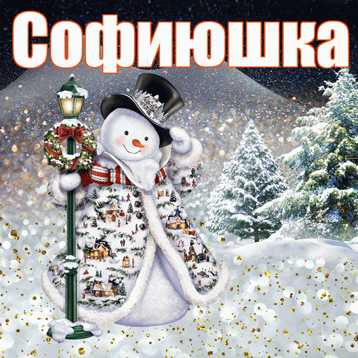 Софиюшка! Чудесного зимнего вечера! Красивая открытка !